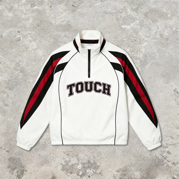 Custom Quarter-Zip Panelled Windbreaker Jacket - Style 8C9F44