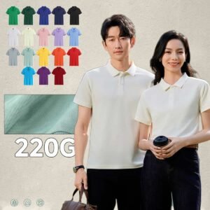 Unisex short-sleeve polo shirts in multiple colors