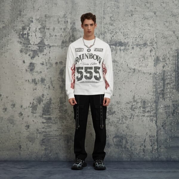 Custom Racing Graphic Long-Sleeve Tee - Style B0497F Custom Racing Graphic Long-Sleeve Tee - Style B0497F