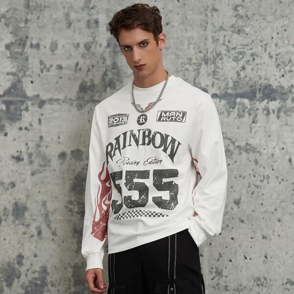 Custom Racing Graphic Long-Sleeve Tee - Style B0497F - product detail view 3 Custom Racing Graphic Long-Sleeve Tee - Style B0497F - product detail view 3