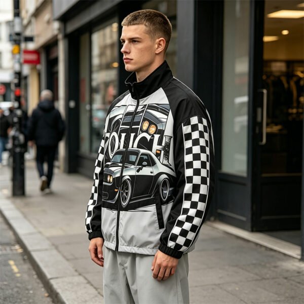 Custom Racing Graphic Track Jacket - B9A10A5F - Style B9A10A - product detail view 2 Custom Racing Graphic Track Jacket - B9A10A5F - Style B9A10A - product detail view 2