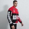 Custom Contrast Panel Racing Varsity Jacket - Style D1E66A