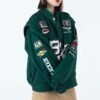 Custom Patchwork Racing Varsity Jacket | VWJ-2401 - Style AB4C3D - product detail view 3