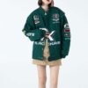 Custom Patchwork Racing Varsity Jacket | VWJ-2401 - Style AB4C3D - product detail view 9