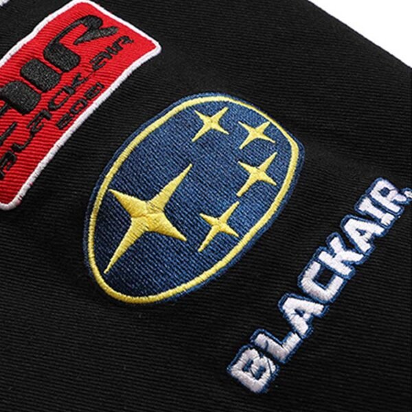Custom Patchwork Racing Varsity Jacket | VWJ-2401 - Style AB4C3D - product detail view 13
