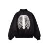 Custom Raised Skeleton Back Bomber Jacket - Style 4D4204 - product detail view 4 Custom Raised Skeleton Back Bomber Jacket - Style 4D4204 - product detail view 4