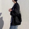 Custom Raised Skeleton Back Bomber Jacket - Style 4D4204 - product detail view 6 Custom Raised Skeleton Back Bomber Jacket - Style 4D4204 - product detail view 6