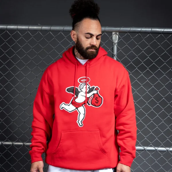 Custom Raised-Patch Pullover Hoodie | - Style 875C2D - product detail view 3 Custom Raised-Patch Pullover Hoodie | - Style 875C2D - product detail view 3
