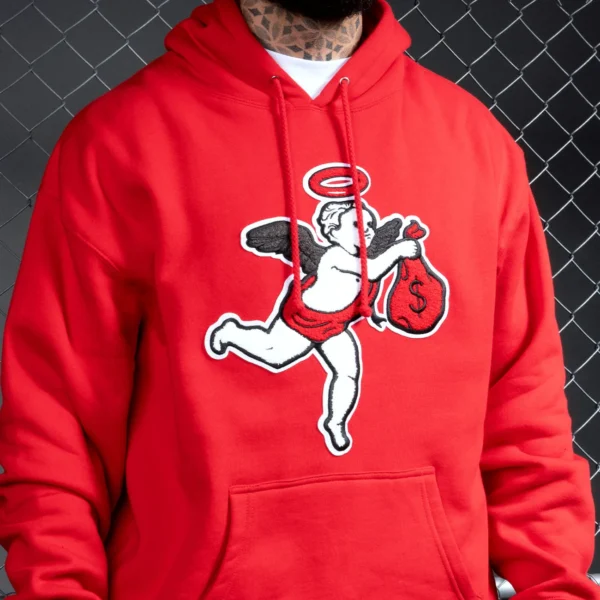 Custom Raised-Patch Pullover Hoodie | - Style 875C2D - product detail view 2 Custom Raised-Patch Pullover Hoodie | - Style 875C2D - product detail view 2