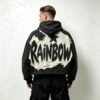 Custom Raw-Edge Applique Boxy Cropped Pullover Hoodie - Style 0E05CA - product detail view 4 Custom Raw-Edge Applique Boxy Cropped Pullover Hoodie - Style 0E05CA - product detail view 4