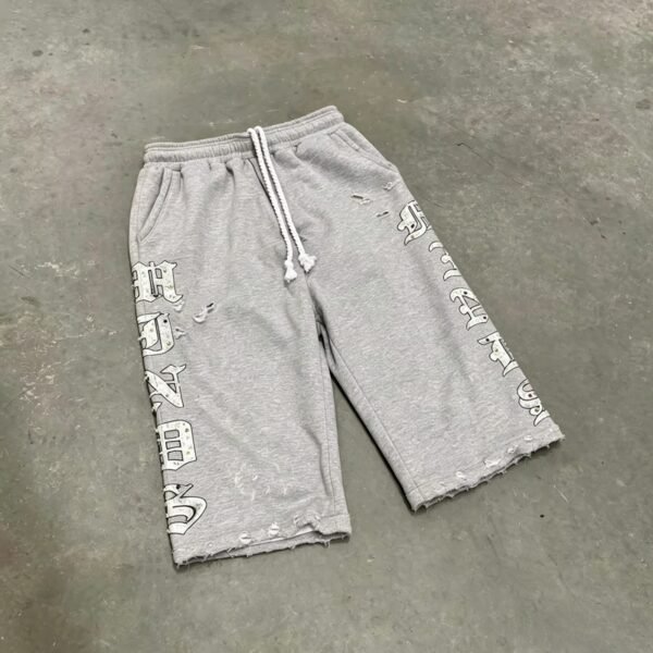 Custom Raw-Edge Drawstring Capri Pants - Style 4AABA5 - product detail view 8 Custom Raw-Edge Drawstring Capri Pants - Style 4AABA5 - product detail view 8