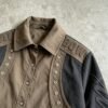 Custom Raw-Edge Color-Block Crop Shirt - 51BE98D8 - Style 51BE98 - product detail view 7 Custom Raw-Edge Color-Block Crop Shirt - 51BE98D8 - Style 51BE98 - product detail view 7