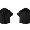 Custom Raw-Edge Patchwork Boxy Short-Sleeve Shirt - Style C2289D - product detail view 6 Custom Raw-Edge Patchwork Boxy Short-Sleeve Shirt - Style C2289D - product detail view 6
