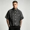 Custom Raw-Edge Textured Streetwear Shorts - Style 6C11B0 - product detail view 5