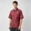 Custom Red Plaid Back Graphic Short-Sleeve Shirt | VW-65F66A - Style 65F66A - product detail view 2 Custom Red Plaid Back Graphic Short-Sleeve Shirt | VW-65F66A - Style 65F66A - product detail view 2