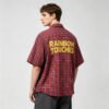 Custom Red Plaid Back Graphic Short-Sleeve Shirt | VW-65F66A - Style 65F66A - product detail view 3 Custom Red Plaid Back Graphic Short-Sleeve Shirt | VW-65F66A - Style 65F66A - product detail view 3