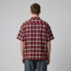Custom Red Plaid Applique Streetwear Shorts - Style 9CB669 - product detail view 4 Custom Red Plaid Applique Streetwear Shorts - Style 9CB669 - product detail view 4