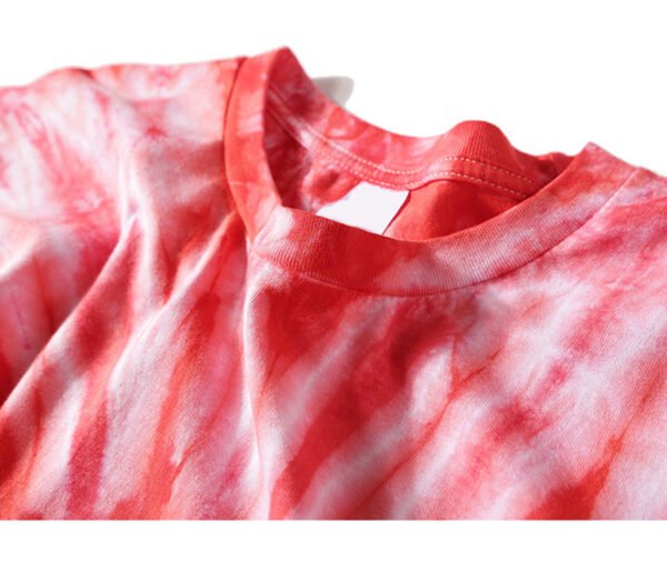 Custom Red Tie Dye Relaxed T-Shirt 6EBF96 - Style 6EBF96 - product detail view 6