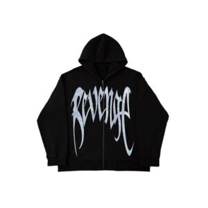 Custom Reflective Graphic Zip Hoodie - Style 7FF0E7