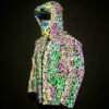 Custom Reflective Hooded Puffer Jacket with Zip Front - Style 8C996C - product detail view 3 Custom Reflective Hooded Puffer Jacket with Zip Front - Style 8C996C - product detail view 3