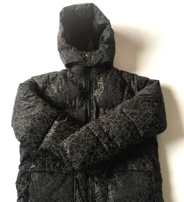 Custom Reflective Hooded Puffer Jacket with Zip Front - Style 8C996C - product detail view 6 Custom Reflective Hooded Puffer Jacket with Zip Front - Style 8C996C - product detail view 6