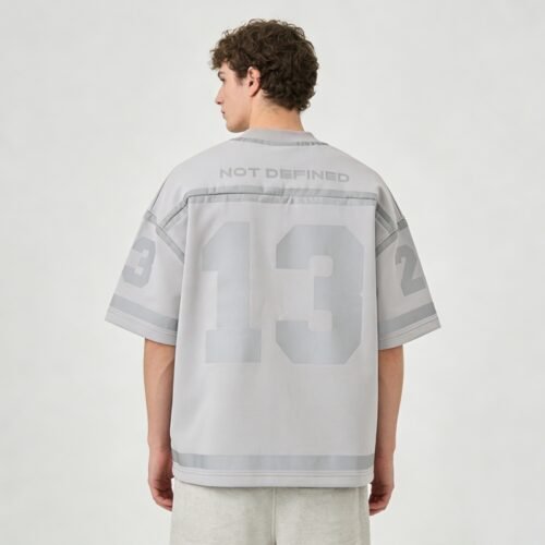 Custom Reflective Graphic Oversized Football Jersey - Style CD7F70 Custom Reflective Graphic Oversized Football Jersey - Style CD7F70