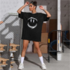 Custom Reflective Oversized Black T-Shirt - Style CB86AA - product detail view 3 Custom Reflective Oversized Black T-Shirt - Style CB86AA - product detail view 3