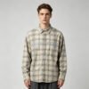 Custom Long Sleeve Plaid Reflective Print Shirt - Style 16B5CE - product detail view 6 Custom Long Sleeve Plaid Reflective Print Shirt - Style 16B5CE - product detail view 6