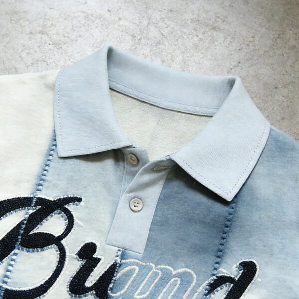 Custom Double-Layer Reinforced Channel Polo Shirt - Style 497779 - product detail view 6