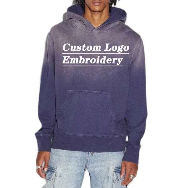 Custom Oversized Pullover Hoodie with Reinforced Drawcord Channel | - Style C304DA - product detail view 2 Custom Oversized Pullover Hoodie with Reinforced Drawcord Channel | - Style C304DA - product detail view 2