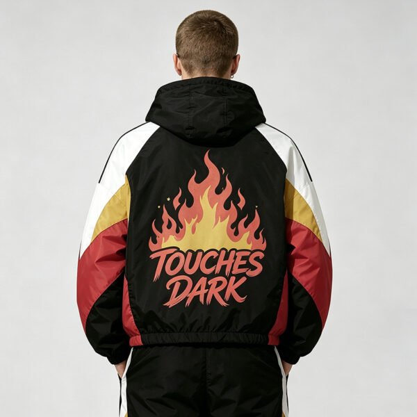Custom Color-Block Hooded Graphic Jacket - Style 7ED7D0 - product detail view 3