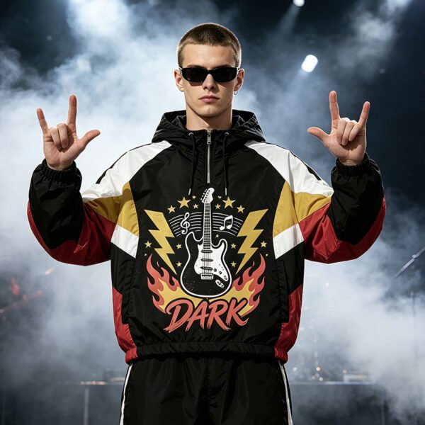 Custom Color-Block Hooded Graphic Jacket - Style 7ED7D0 - product detail view 6