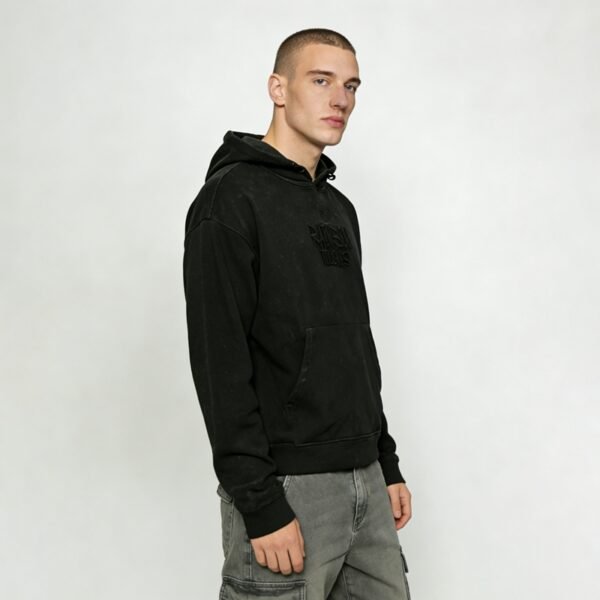 Custom Men's Reinforced Pocket Pullover Hoodie - Style B6894D - product detail view 5