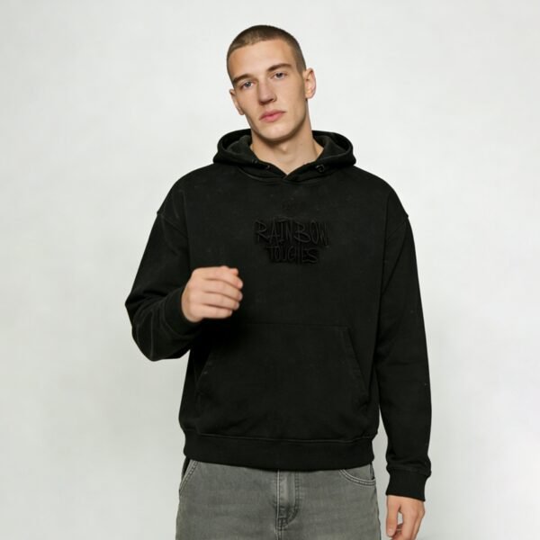 Custom Men's Reinforced Pocket Pullover Hoodie - Style B6894D - product detail view 8