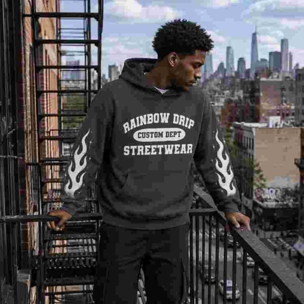 Custom 380g Graphic Pullover Hoodie - Style 37A97E - product detail view 3 Custom 380g Graphic Pullover Hoodie - Style 37A97E - product detail view 3