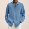 Custom Relaxed Long-Sleeve Button Shirt | VW-D45F - Style D45F59 - product detail view 2 Custom Relaxed Long-Sleeve Button Shirt | VW-D45F - Style D45F59 - product detail view 2