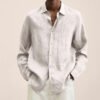 Custom Relaxed Long-Sleeve Button Shirt | VW-D45F - Style D45F59 - product detail view 3 Custom Relaxed Long-Sleeve Button Shirt | VW-D45F - Style D45F59 - product detail view 3