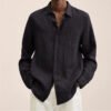 Custom Relaxed Long-Sleeve Button Shirt | VW-D45F - Style D45F59 - product detail view 4 Custom Relaxed Long-Sleeve Button Shirt | VW-D45F - Style D45F59 - product detail view 4