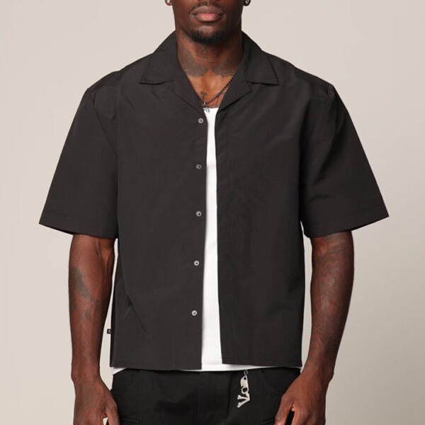 Custom Relaxed Purple Button-Down Shirt - Style 571968 - product detail view 2 Custom Relaxed Purple Button-Down Shirt - Style 571968 - product detail view 2