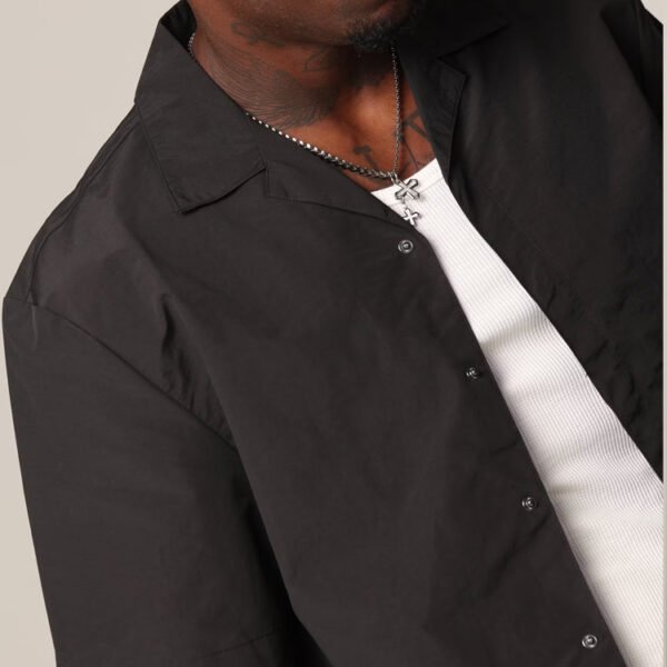 Custom Relaxed Purple Button-Down Shirt - Style 571968 - product detail view 5 Custom Relaxed Purple Button-Down Shirt - Style 571968 - product detail view 5