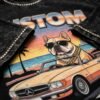 Custom Acid-Wash Rhinestone Graphic Boxy T-Shirt VWT-091 - Style 9CF2E9 - product detail view 5 Custom Acid-Wash Rhinestone Graphic Boxy T-Shirt VWT-091 - Style 9CF2E9 - product detail view 5