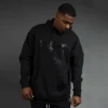 Custom Rhinestone Angel Graphic Pullover Hoodie - Style D6C23D - product detail view 4