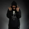 Custom Rhinestone Angel Graphic Pullover Hoodie - Style CD3F1A - product detail view 10 Custom Rhinestone Angel Graphic Pullover Hoodie - Style CD3F1A - product detail view 10