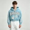 Custom Cropped Rhinestone Applique Zip Hoodie - Style 946414 - product detail view 2 Custom Cropped Rhinestone Applique Zip Hoodie - Style 946414 - product detail view 2
