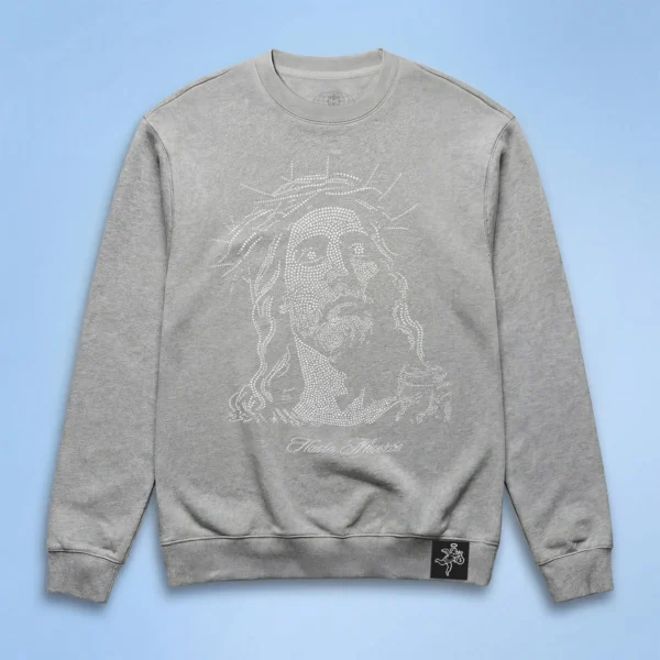 Custom Rhinestone Graphic Crewneck Sweatshirt VWS-0CC2 - Style 0CC2B2 Custom Rhinestone Graphic Crewneck Sweatshirt VWS-0CC2 - Style 0CC2B2