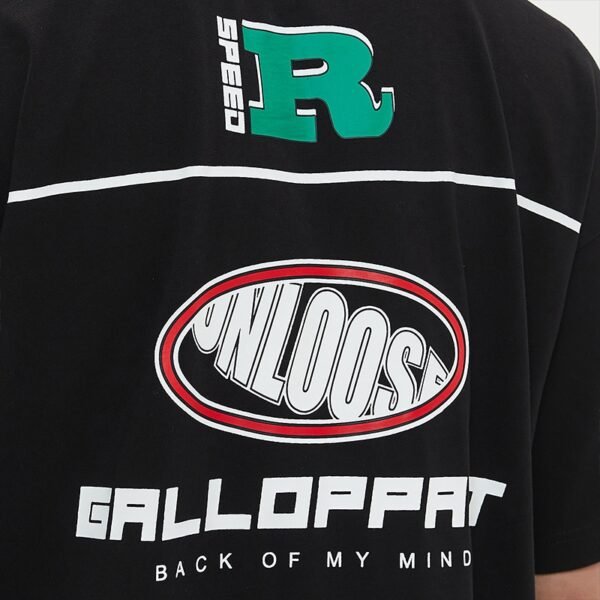 Custom Race Graphic Rhinestone Tee - Style 56589A