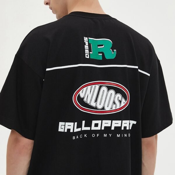 Custom Race Graphic Rhinestone Tee - Style 56589A - product detail view 8