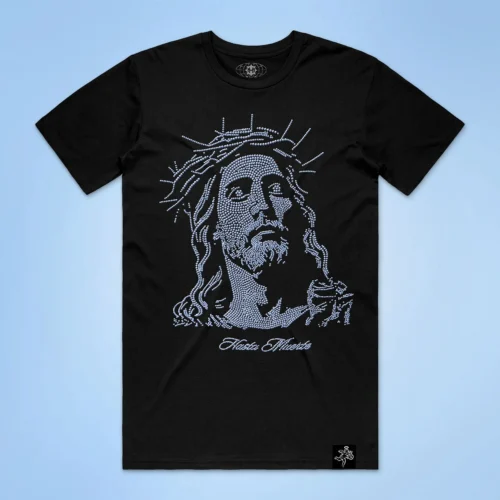 Custom Rhinestone Portrait Graphic T-Shirt - VW-TS02 - Style A8D13F