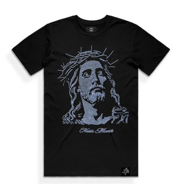 Custom Rhinestone Portrait Graphic T-Shirt - VW-TS02 - Style A8D13F - product detail view 4