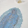 Custom Rhinestone Graphic Crewneck T-Shirt - Style E62F9D - product detail view 4